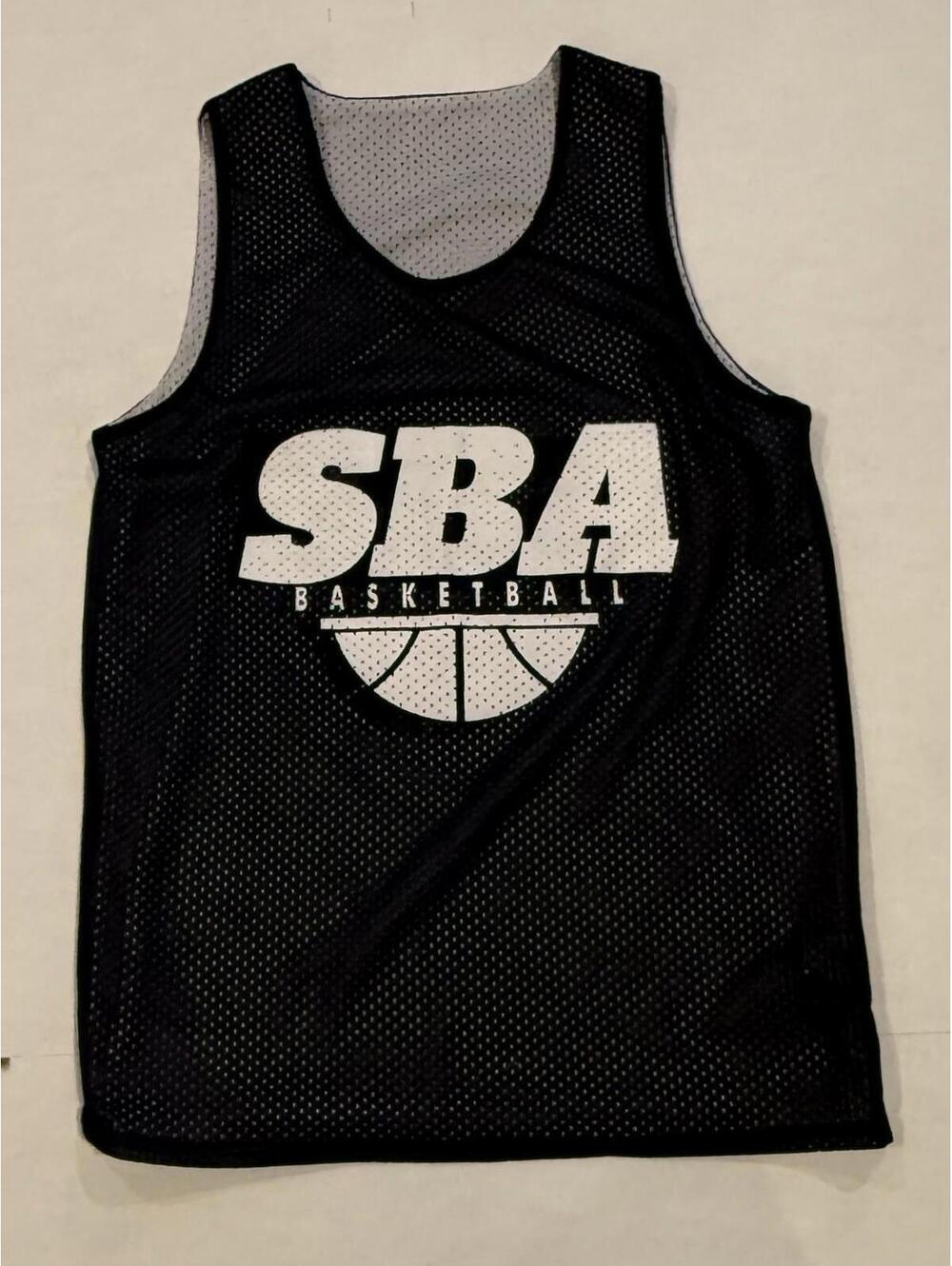 SBA Reversible Practice‎ Jersey Navy Blue/White Youth Large